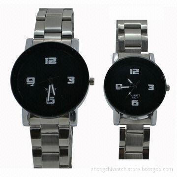 New Cool Custom Metal Watch with Round Simple Face, SS Strap
